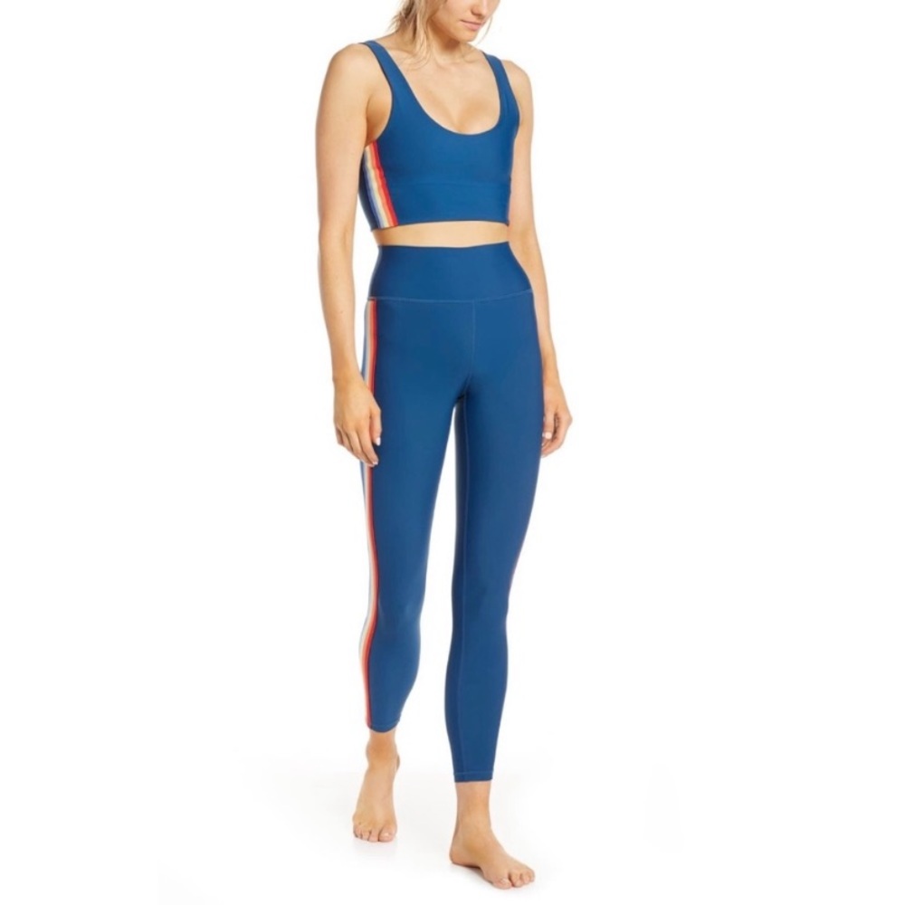 Spiritual Gangster Rainbow Stripe 7/8 HW Leggings